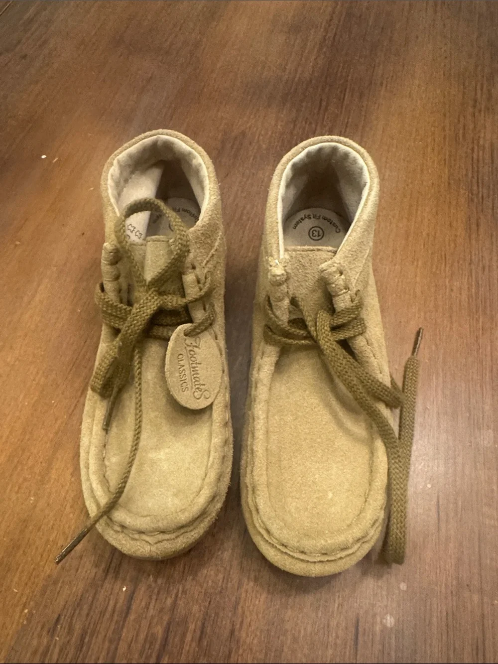 FootMates Kids Tan Suede Moccasin